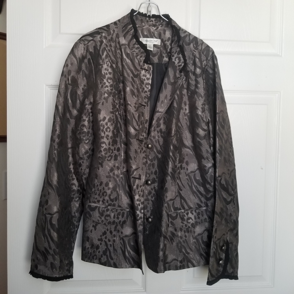 Coldwater Creek Animal Print Work Wear, Stylish Jacket